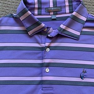 Men’s L Peter Millar golf polo with Cattail Creek Country Club logo.